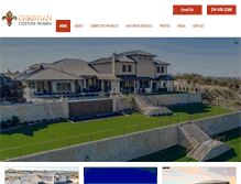 Tablet Screenshot of christiancustomhomes.com